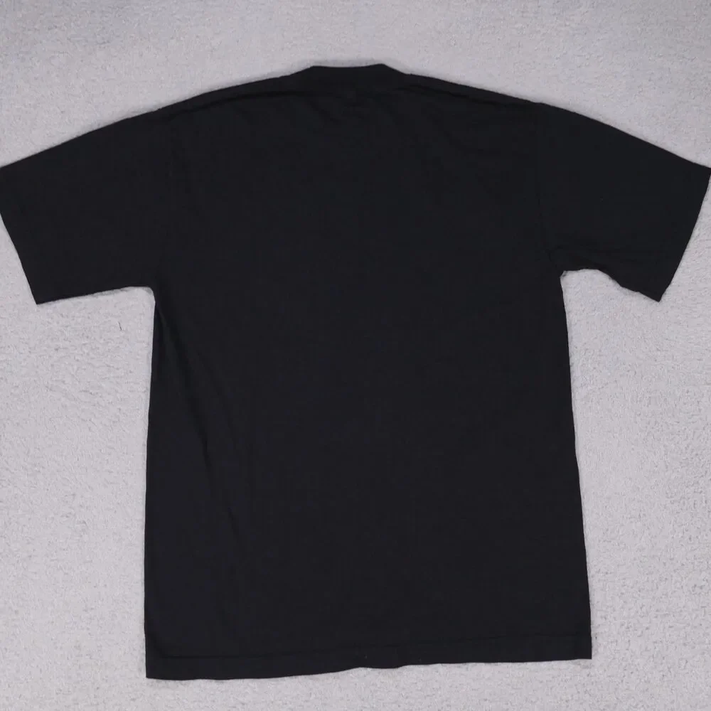 Los Angeles Apparel 6.5oz Black Garment Dyed Short Sleeve T Shirt Unisex Small
